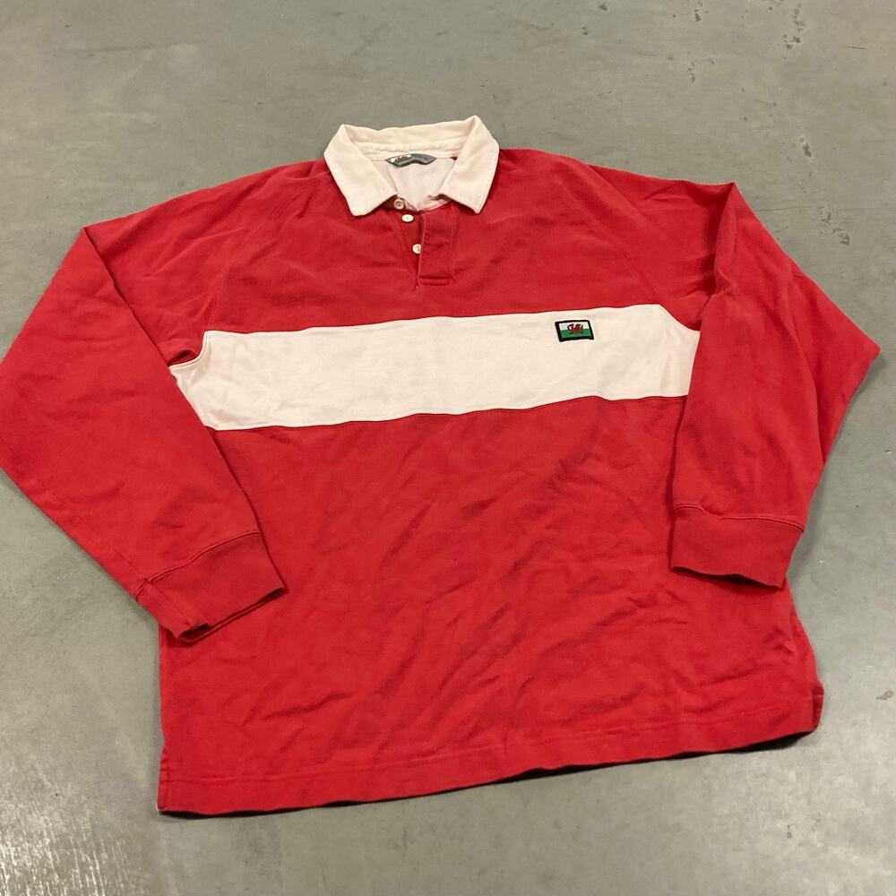 90s Wales rugby polo t-shirt